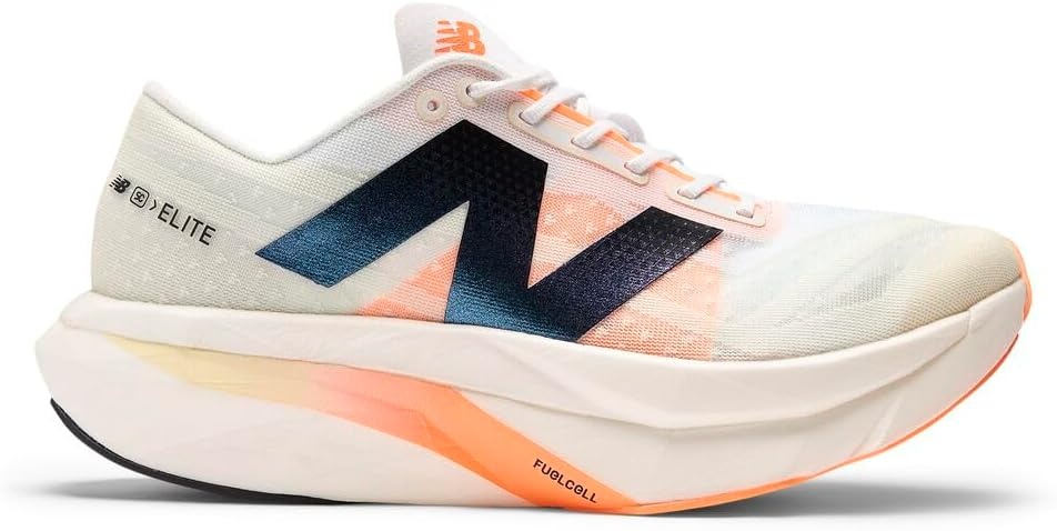 image:imageNew Balance Mens FuelCell Supercomp Elite V4 Running ShoesWhiteAngoraHot Mango