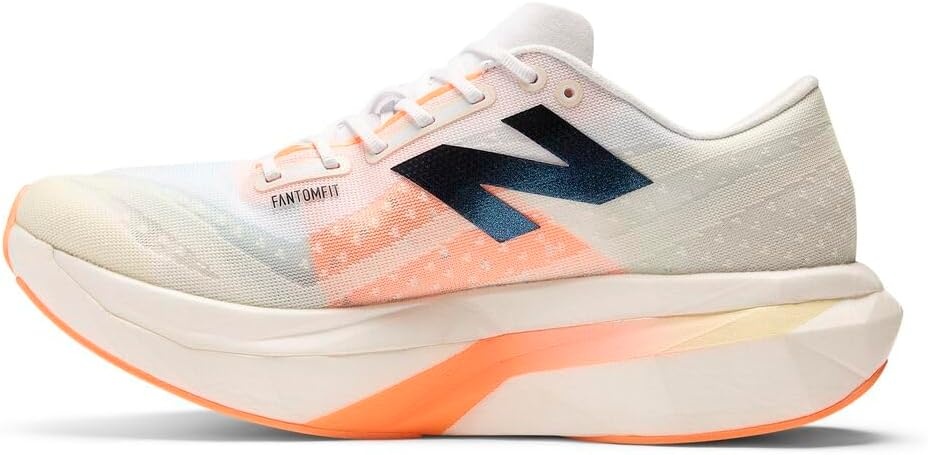 image:imageNew Balance Mens FuelCell Supercomp Elite V4 Running ShoesWhiteAngoraHot Mango