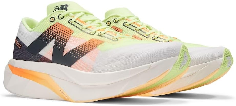 image:imageNew Balance Mens FuelCell Supercomp Elite V4 Running ShoesWhiteBleached Lime GloHot Mango