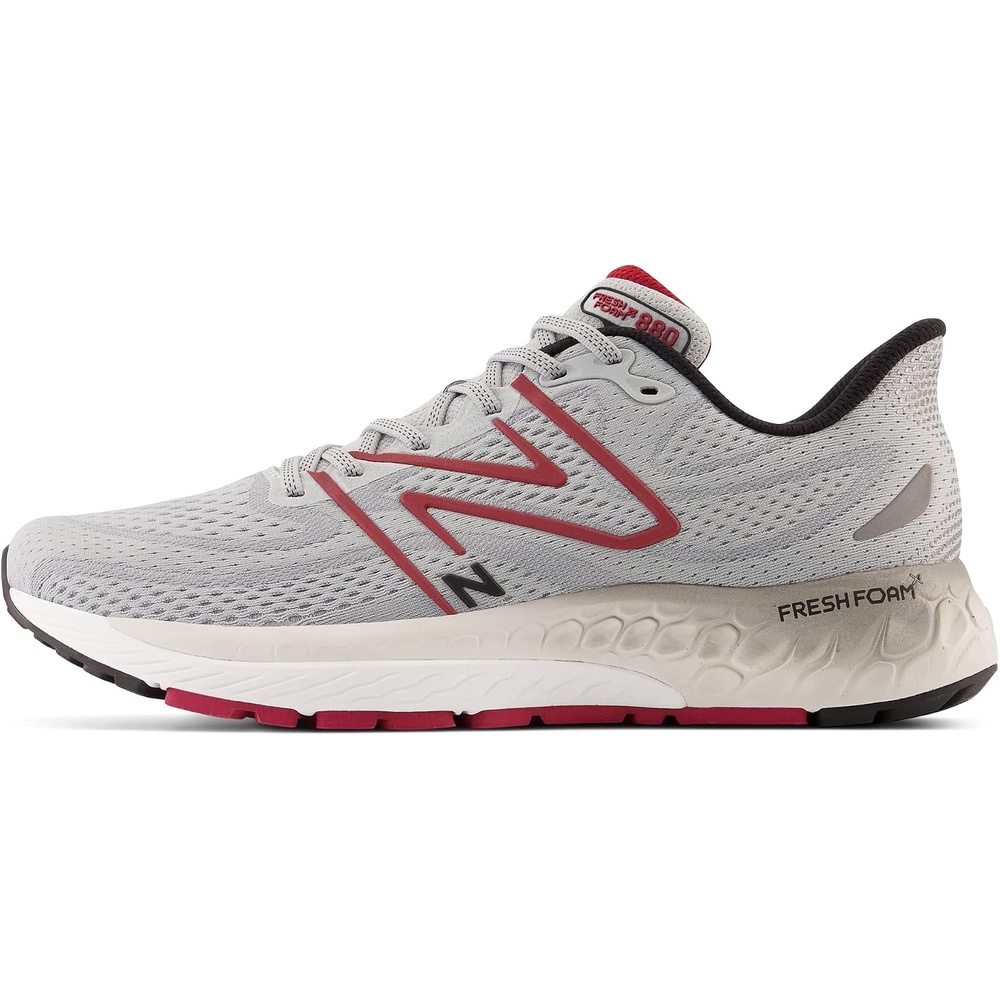 image:imageNew Balance Mens Fresh Foam X 880 V13Aluminum GreyCrimsonBlack