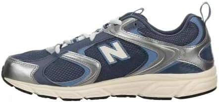 image:imageNew Balance Mens 408 V1 SneakersVintage IndigoDark Silver MetallicHeron Blue
