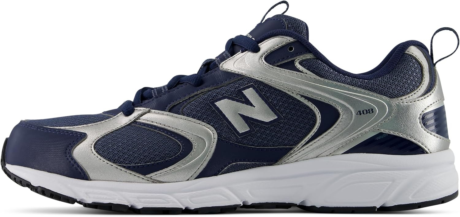 image:imageNew Balance Mens 408 V1 SneakersVintage IndigoSilver Metallic