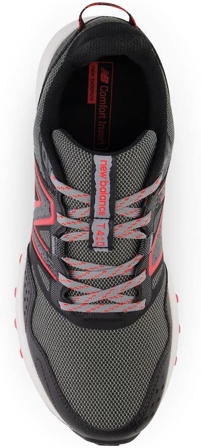image:imageNew Balance Mens 410 V8 Trail Running ShoeBlacktopNeo FlameShadow Grey