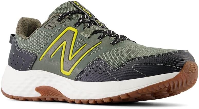 image:imageNew Balance Mens 410 V8 Trail Running ShoeDark OlivineGinger LemonBlack