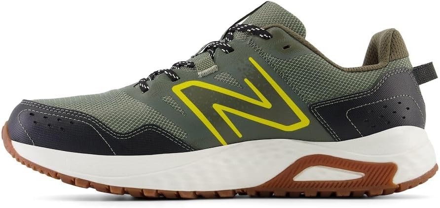 image:imageNew Balance Mens 410 V8 Trail Running ShoeDark OlivineGinger LemonBlack