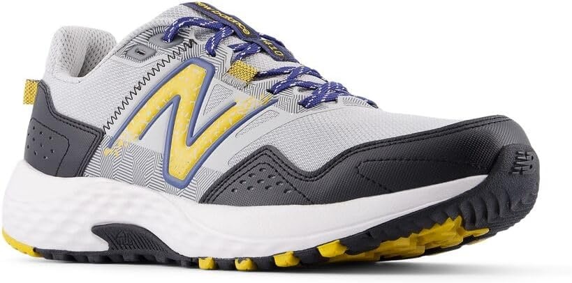 image:imageNew Balance Mens 410 V8 Trail Running ShoeGrey MatterBlue OysterBaroque Gold