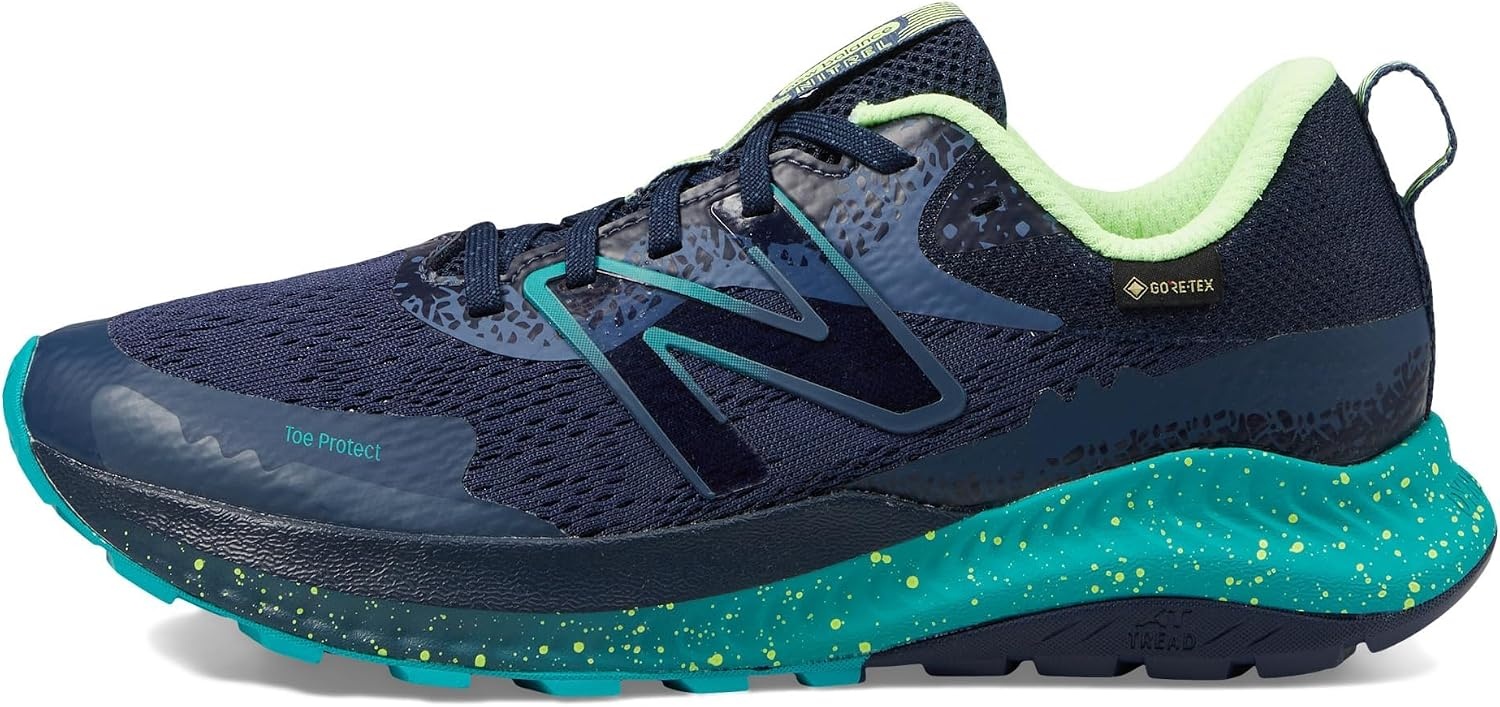 image:imageNew Balance Mens DynaSoft Nitrel V5 Trail Running ShoeNatural IndigoElectric TealBleached Lime Glo