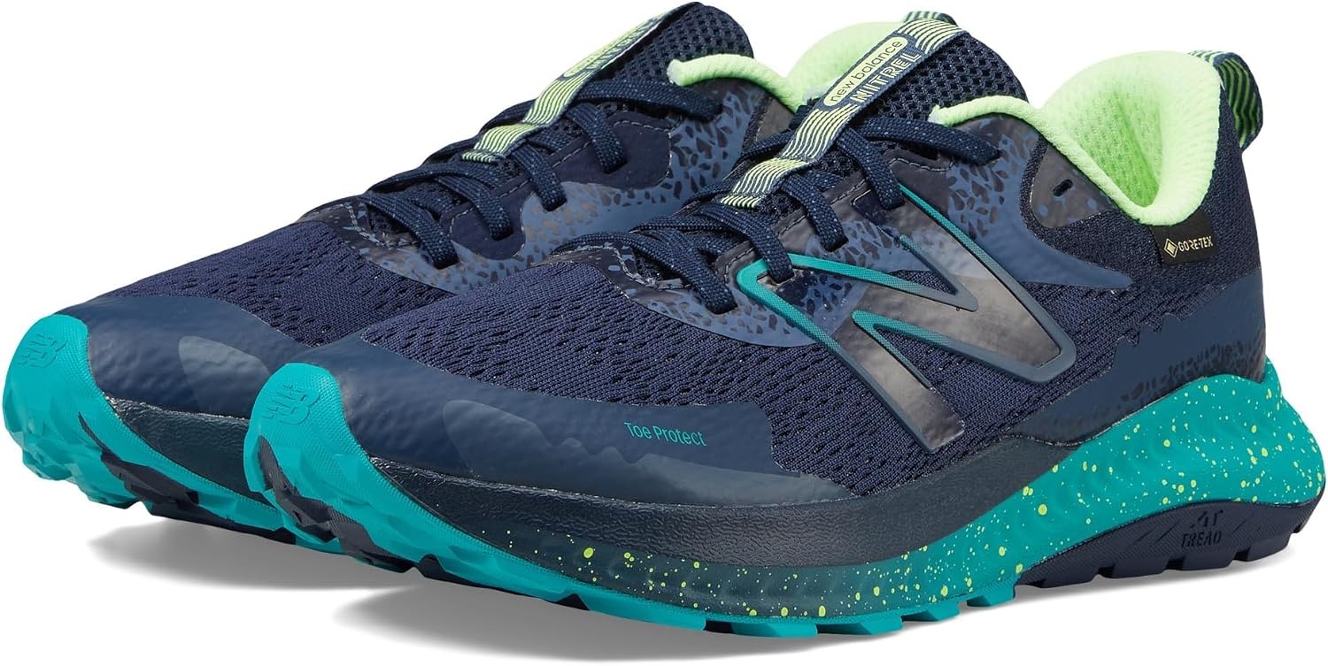 image:imageNew Balance Mens DynaSoft Nitrel V5 Trail Running ShoeNatural IndigoElectric TealBleached Lime Glo