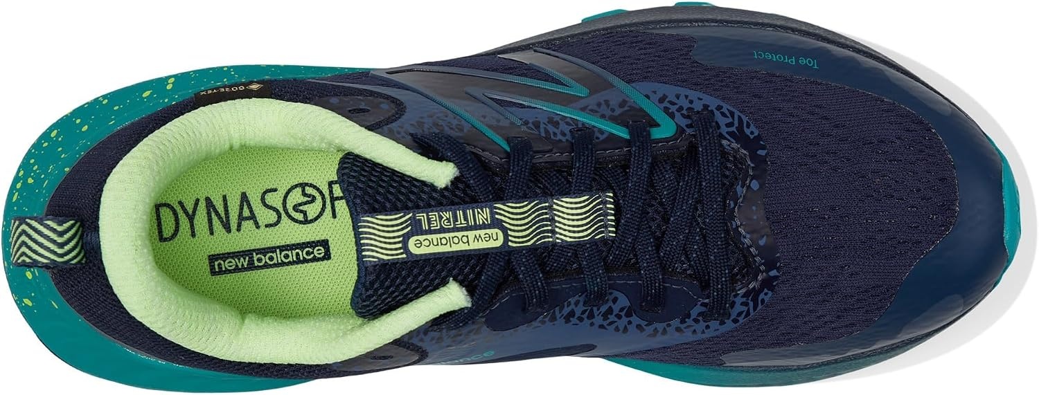 image:imageNew Balance Mens DynaSoft Nitrel V5 Trail Running ShoeNatural IndigoElectric TealBleached Lime Glo