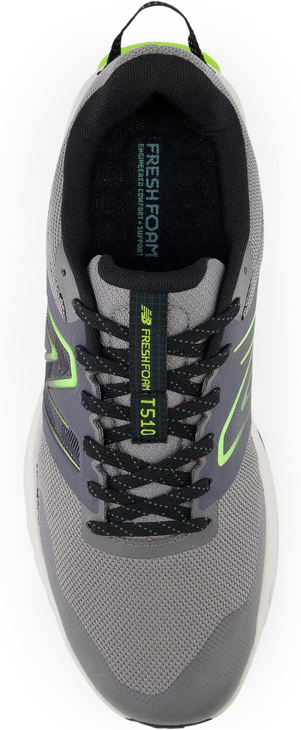 image:imageNew Balance Mens Fresh Foam 510 V6 Trail Running ShoesHarbor GreyThirty WattVintage Teal