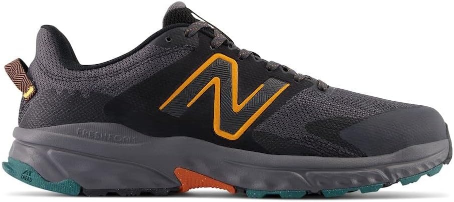image:imageNew Balance Mens Fresh Foam 510 V6 Trail Running ShoesMagnetBlackHot Marigold