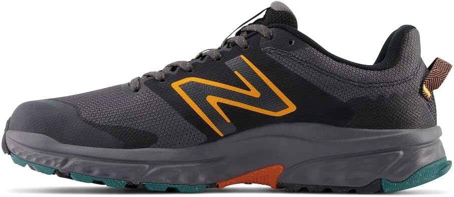 image:imageNew Balance Mens Fresh Foam 510 V6 Trail Running ShoesMagnetBlackHot Marigold