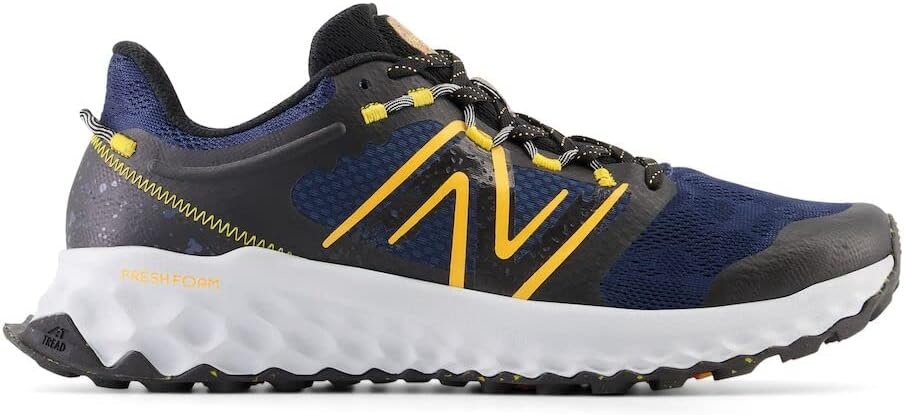 image:imageNew Balance Mens Fresh Foam Garo V1Trail Running ShoeNb NavyHot MarigoldBlack