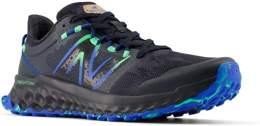 image:imageNew Balance Mens Fresh Foam Garo V1Trail Running ShoePhantomBlue OasisLime Leaf