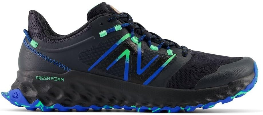 image:imageNew Balance Mens Fresh Foam Garo V1Trail Running ShoePhantomBlue OasisLime Leaf