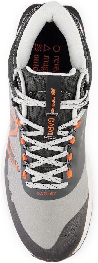 image:imageNew Balance Mens Fresh Foam Garoe Mid V1Trail Running ShoeShadow GreyGrey MatterBlaze Orange