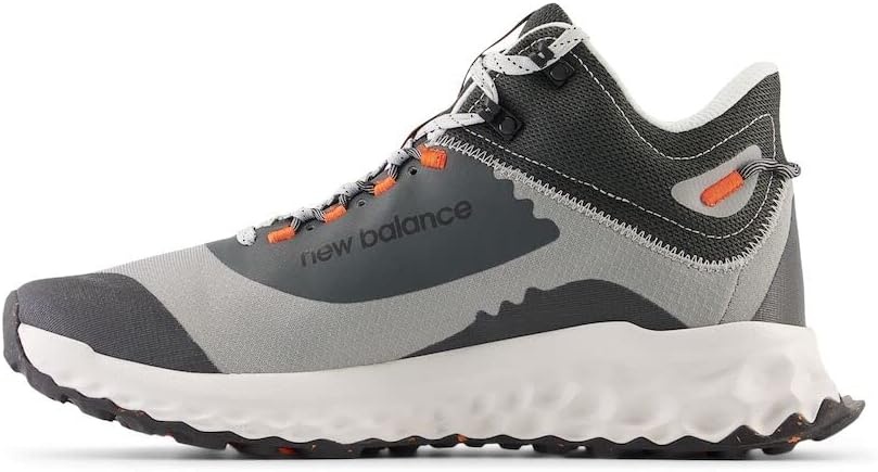 image:imageNew Balance Mens Fresh Foam Garoe Mid V1Trail Running ShoeShadow GreyGrey MatterBlaze Orange
