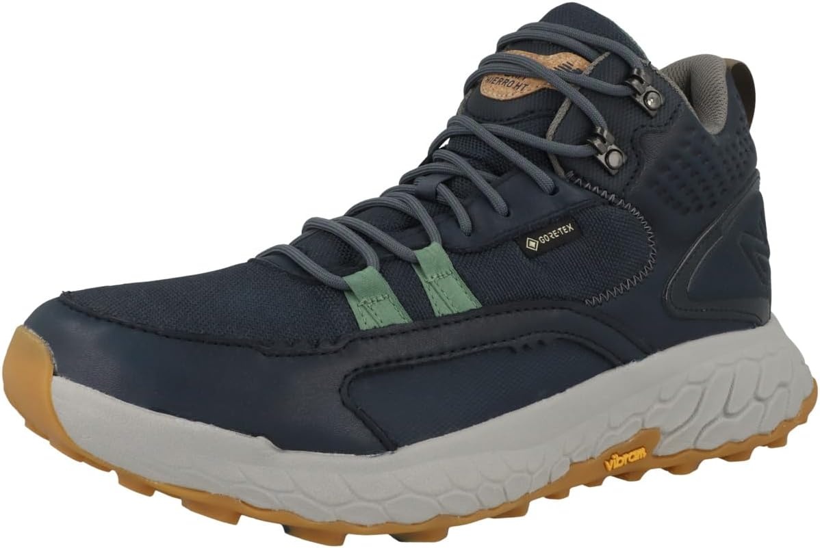 image:imageNew Balance Mens Fresh Foam X Hierro V1 MidCut Trail Runners Trail Running ShoesNatural IndigoEclipseJade