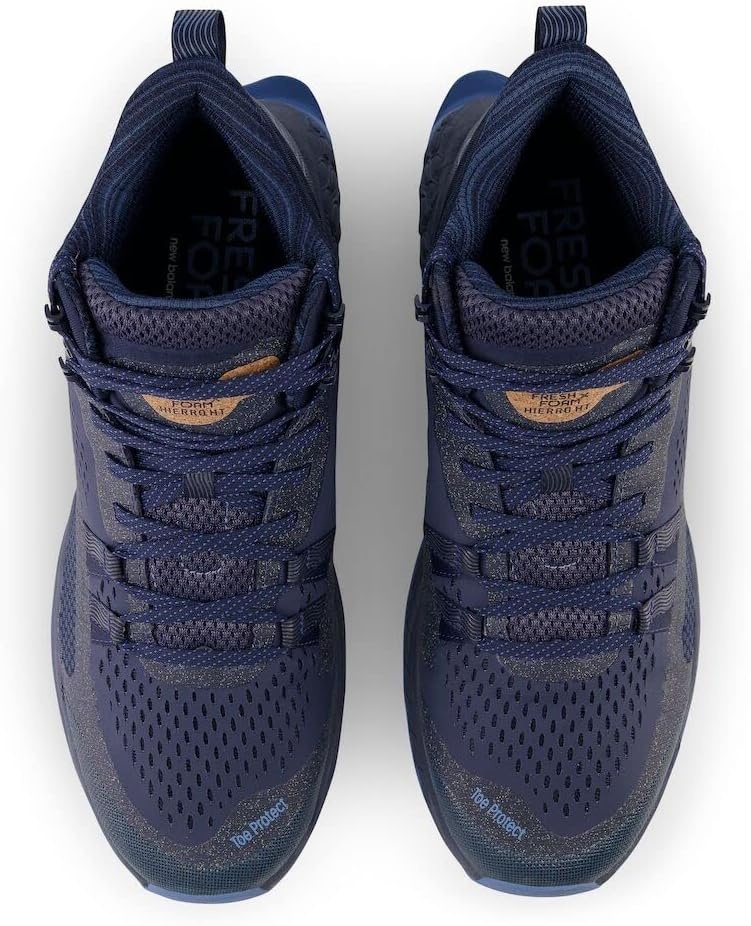 image:imageNew Balance Mens Fresh Foam X Hierro V1 MidCut Trail Runners Trail Running ShoesVintage IndigoNb NavyHeritage Blue
