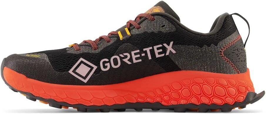 image:imageNew Balance Mens Fresh Foam X Hierro V7 ShoesBlacktopNeon DragonflyHot Marigold