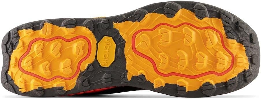 image:imageNew Balance Mens Fresh Foam X Hierro V7 ShoesBlacktopNeon DragonflyHot Marigold