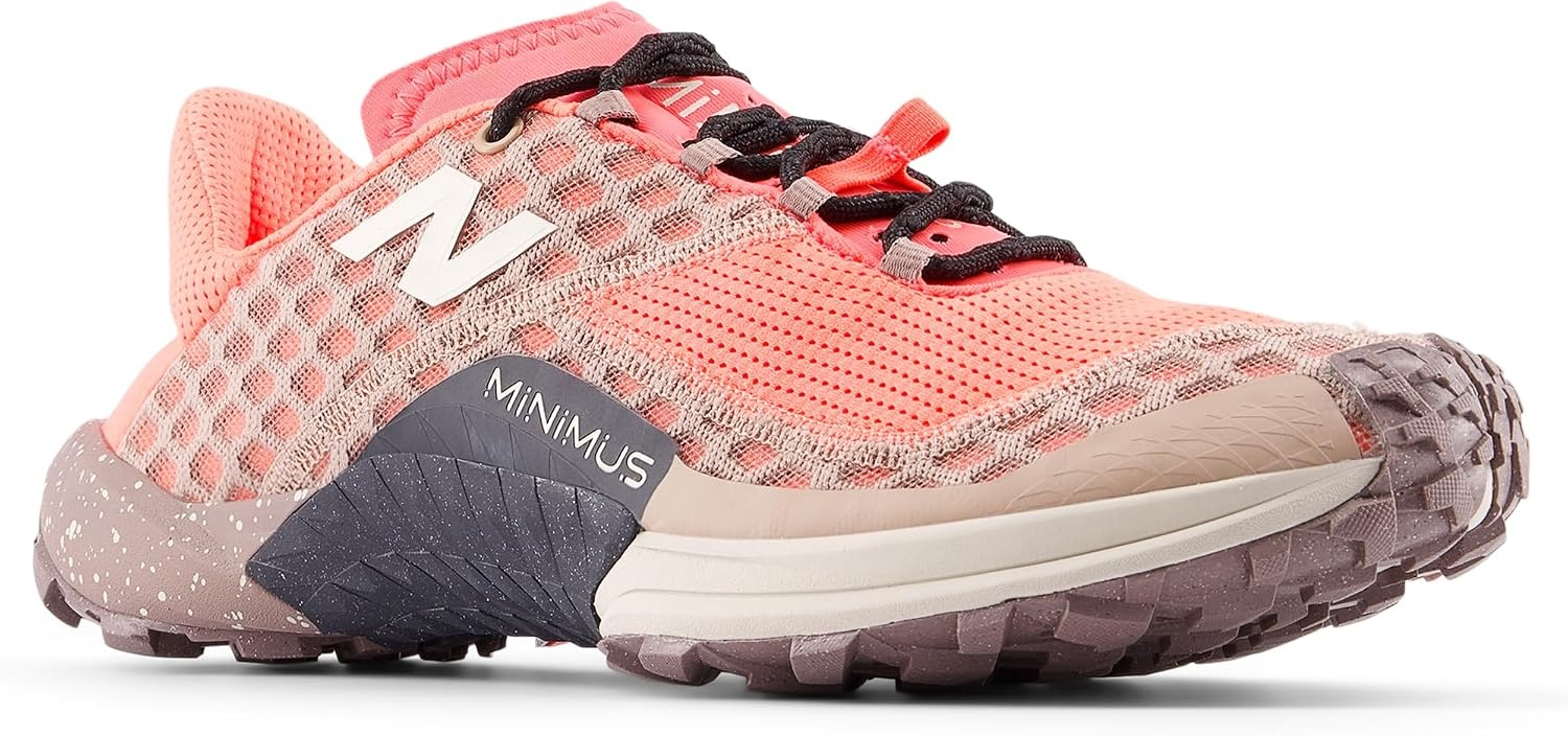image:imageNew Balance Mens MT10V1 Minimus Trail Running ShoeUrgent RedFlat TaupeBisque