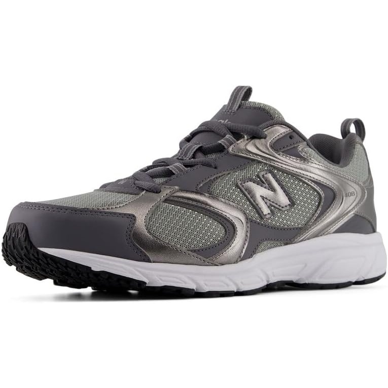 image:imageNew Balance Mens 408 V1 SneakersSlate GreyDark Silver Metallic