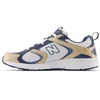 New Balance Men’s 408 V1 Sneakers(White/Gold Metallic/Vintage Indigo)
