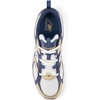 New Balance Men’s 408 V1 Sneakers(White/Gold Metallic/Vintage Indigo)