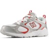 White/Silver Metallic/Mercury Red