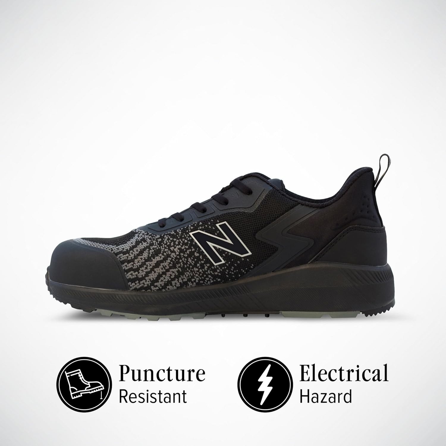 image:imageNew Balance Mens Composite Toe Safety Shoe Speedware Slip Resistant Puncture Resistant Electrical HazardBlack