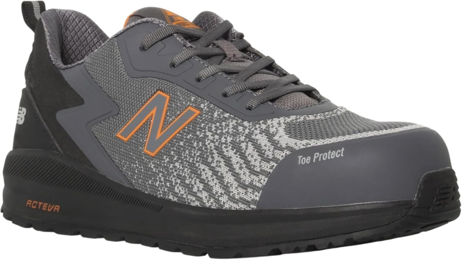 image:imageNew Balance Mens Composite Toe Safety Shoe Speedware Slip Resistant Puncture Resistant Electrical HazardGreyOrange