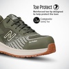 New Balance Men’s Composite Toe Safety Shoe Speedware – Slip Resistant, Puncture Resistant, Electrical Hazard(Olive/White)