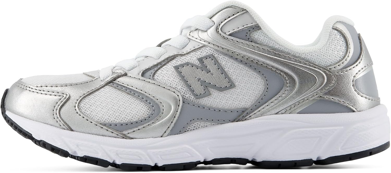image:imageNew Balance Kids 408 Bungee LaceSilver MetallicSlate Grey