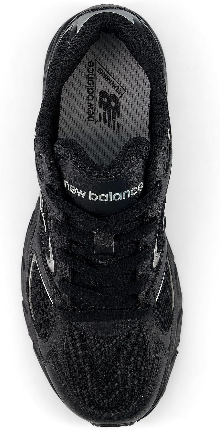 image:imageNew Balance Kids 408 Lace Sneaker Big KidBlackSilver Metallic