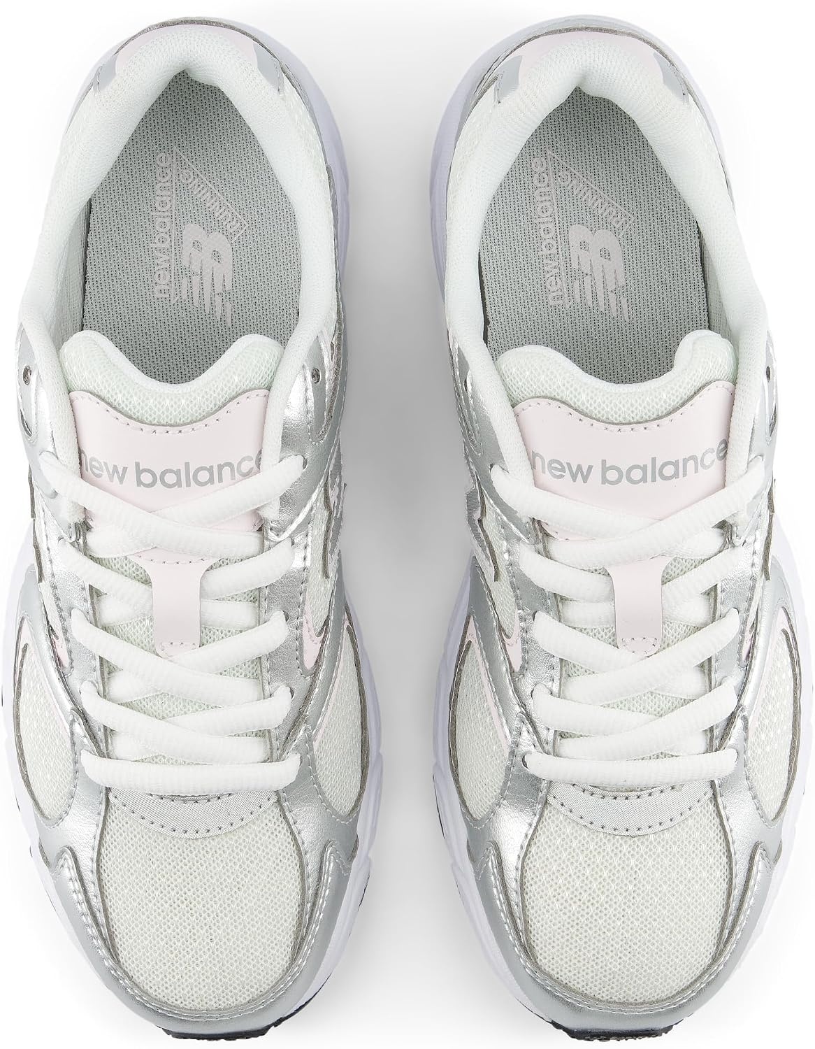 image:imageNew Balance Kids 408 Lace Sneaker Big KidLight Silver MetallicPink Salt