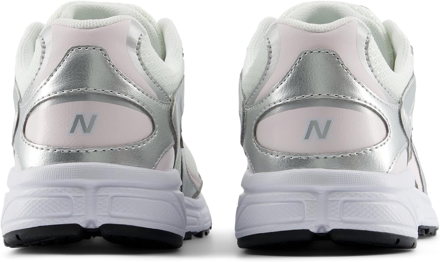 image:imageNew Balance Kids 408 Lace Sneaker Big KidLight Silver MetallicPink Salt