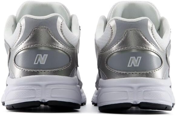 image:imageNew Balance Kids 408 Lace Sneaker Big KidSilver MetallicSlate Grey