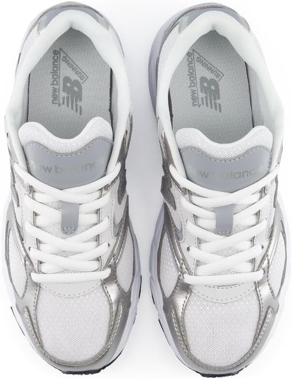 image:imageNew Balance Kids 408 Lace Sneaker Big KidSilver MetallicSlate Grey