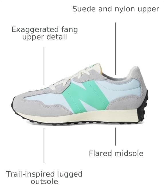 image:imageNew Balance Kids 574 Newb V2 Familiar Ground Hook and Loop SneakerAluminum GreyCyber Jade
