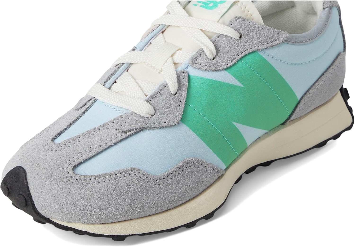 image:imageNew Balance Kids 574 Newb V2 Familiar Ground Hook and Loop SneakerAluminum GreyCyber Jade