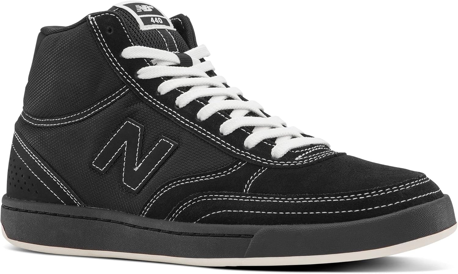 image:imageNew Balance Kids 574 Newb V2 Familiar Ground Hook and Loop SneakerBlackWhite