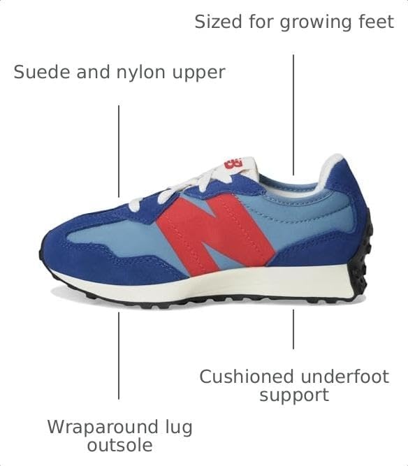 image:imageNew Balance Kids 574 Newb V2 Familiar Ground Hook and Loop SneakerInkwellTrue Red