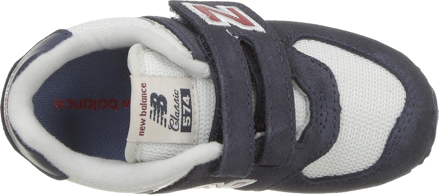 image:imageNew Balance Kids 574 Newb V2 Familiar Ground Hook and Loop SneakerNavyRed