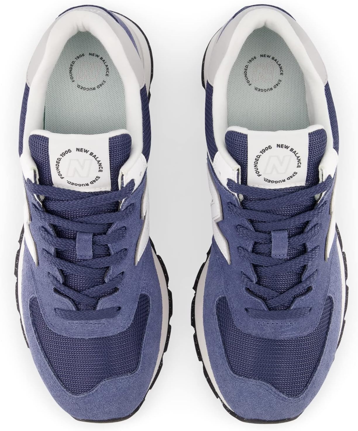 image:imageNew Balance Kids 574 Newb V2 Familiar Ground Hook and Loop SneakerNavyWhite