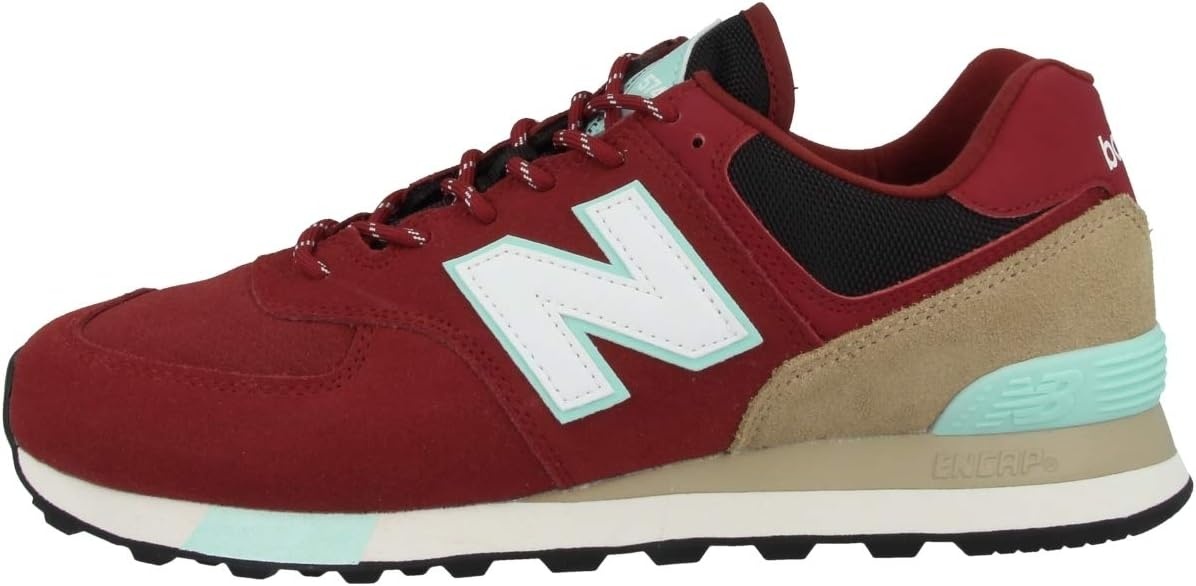 image:imageNew Balance Kids 574 Newb V2 Familiar Ground Hook and Loop SneakerNb ScarletLight Reef