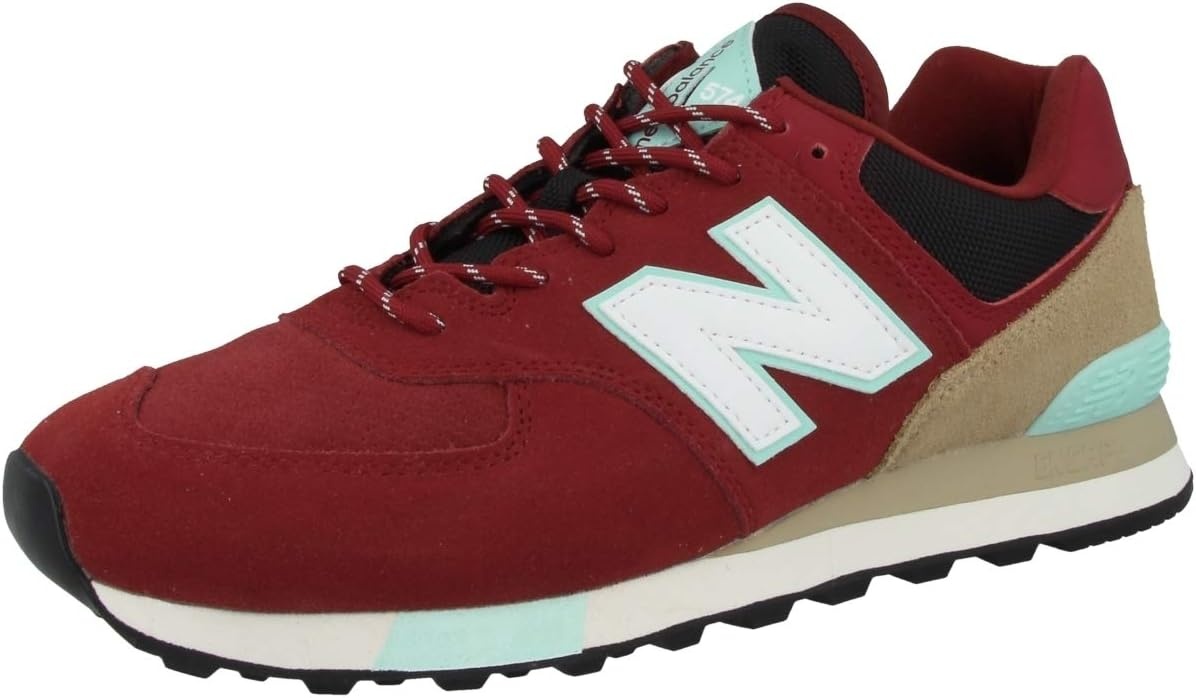 image:imageNew Balance Kids 574 Newb V2 Familiar Ground Hook and Loop SneakerNb ScarletLight Reef