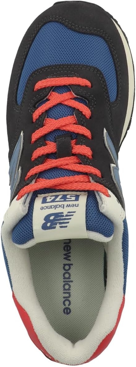image:imageNew Balance Kids 574 Newb V2 Familiar Ground Hook and Loop SneakerPhantomBlue AgateBlast Red