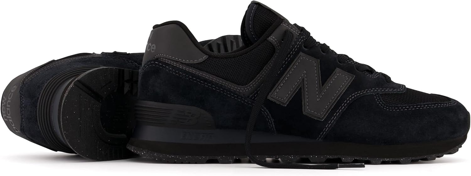 image:imageNew Balance Kids 574 Newb V2 Familiar Ground Hook and Loop SneakerTriple Black Eve Dark