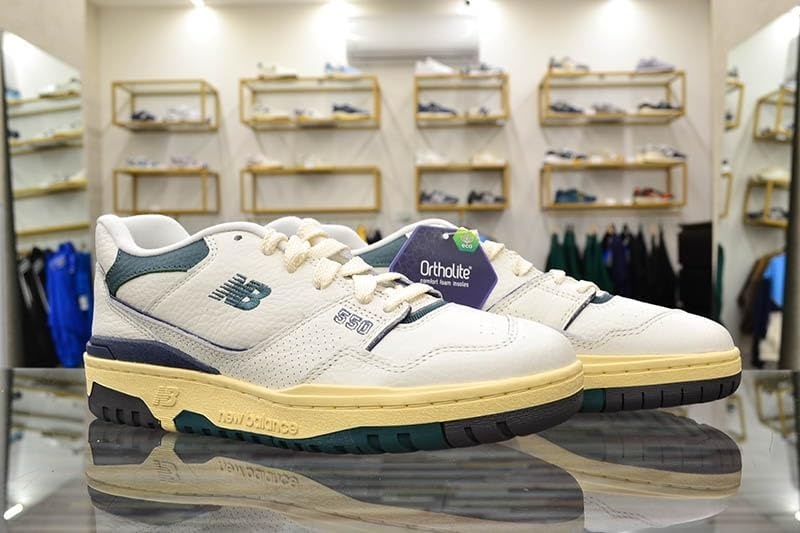 image:imageNew Balance Kids 574 Newb V2 Familiar Ground Hook and Loop SneakerWhite Blue Green
